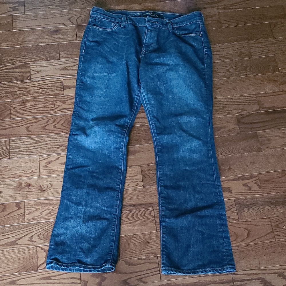 Old Navy Women's Boot Cut Jeans - Dark Blue Size 14L